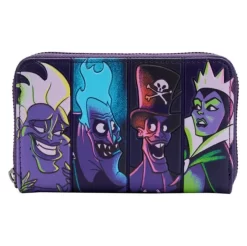 Disney Loungefly Villains In The Dark Ziparound Wallet