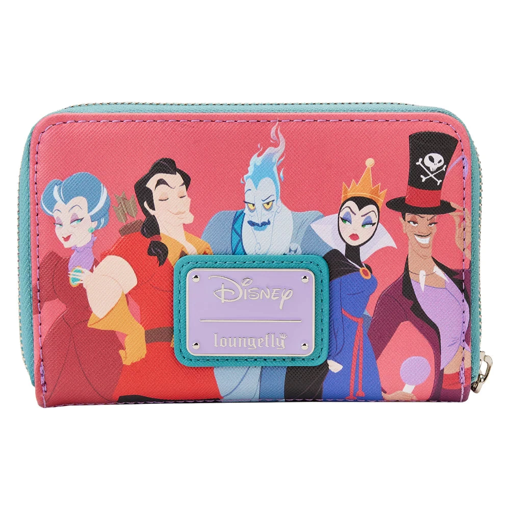 Loungefly Disney Villains Color Block Zip Around Wallet 2 Loungefly Disney Villains Color Block Zip Around Wallet - Image 2