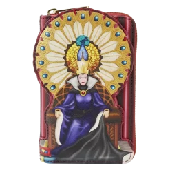 LOUNGEFLY Loungfly Disney Snow White Evil Queen Throne Zip Around Wallet
