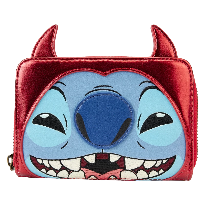 Loungefly Disney Stitch Devil Cosplay Zip-Around Wallet 1 Loungefly Disney Stitch Devil Cosplay Zip-Around Wallet