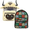 Avatar The Last Airbender Appa & Momo Reversible 3D Laptop Backpack With Faux Fur