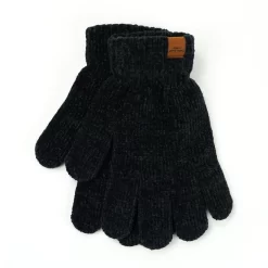 Beyond Soft Chenille Gloves BUY 1 GET 1 FREE -Fashion Accessories Shop bkbglv blk 01