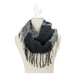 Fringe Benefits Colorblocked Infinity Scarf -Fashion Accessories Shop black 3bd07900 6231 48f5 a87c 95edfc23d7b1