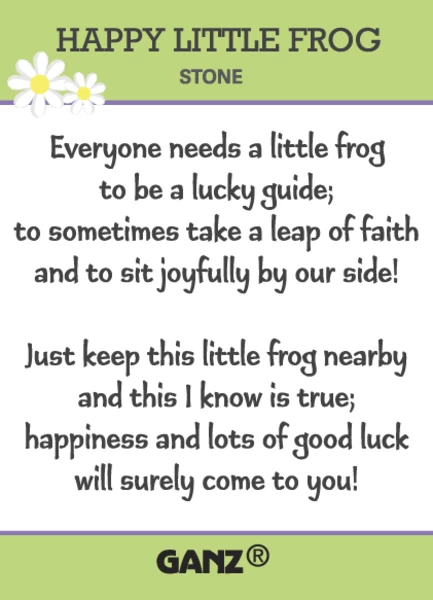 Happy Little Frog Stone Pocket Token Charm 2 Happy Little Frog Stone Pocket Token Charm - Image 2