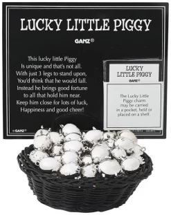 Lucky Little Piggy Token Charm 5 Lucky Little Piggy Token Charm -Fashion Accessories Shop er14872