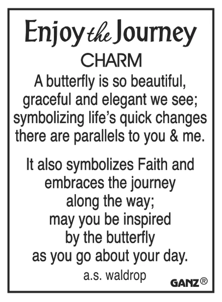 Enjoy The Journey Butterfly Pocket Token Charm 3 Enjoy The Journey Butterfly Pocket Token Charm - Image 3