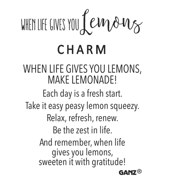 When Life Gives You Lemon Token Charm 2 When Life Gives You Lemon Token Charm - Image 2