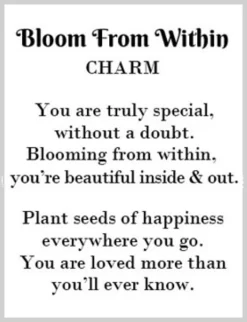 Bloom From Within Token Charm 6 Bloom From Within Token Charm -Fashion Accessories Shop er75681 ht