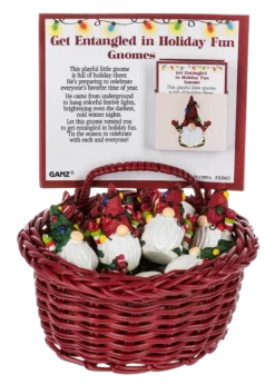 Entangled In Holiday Lights Christmas Gnome Token Charm -Fashion Accessories Shop ex20423