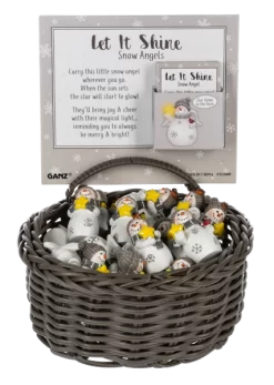 Glow In The Dark Snow Angel Token Charm 5 Glow In The Dark Snow Angel Token Charm -Fashion Accessories Shop ex23609