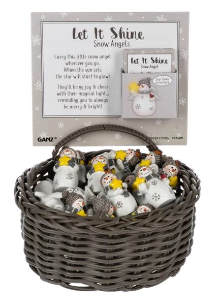 Glow In The Dark Snow Angel Token Charm 3 Glow In The Dark Snow Angel Token Charm - Image 3