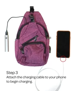 Anti-Theft Daypack Backpack Pink By Nupouch -Fashion Accessories Shop instructions 3 a445fa0c c95b 4031 9803 d0e5520efae1