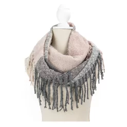 Fringe Benefits Colorblocked Infinity Scarf -Fashion Accessories Shop pink 15e93c1e e01a 4291 84ce b6eda86787d0
