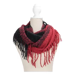 Fringe Benefits Colorblocked Infinity Scarf -Fashion Accessories Shop red e0c2915a 1daa 4a8e b935 ec11c64229b2
