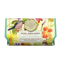 Michel Design Works Birds & Butterflies Large Bath Soap Bar